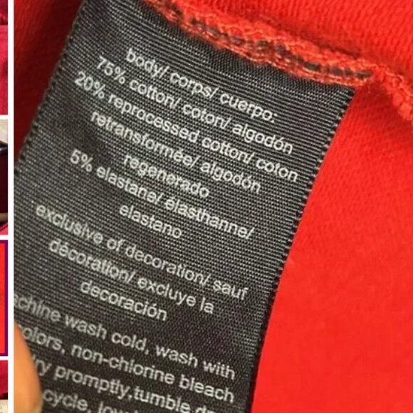 Tommy Hilfiger Red Ponte Knit Military Blazer Jacket Women's large - Picture 4 of 4